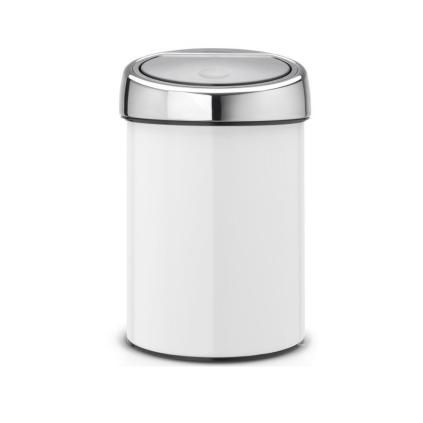 Érintős szemeteskosár TOUCH BIN 3 l, fehér, Brabantia