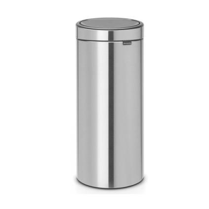 Érintős hulladékgyűjtő TOUCH BIN NEW 30 l, ujjlenyomatmentes, matt acél, Brabantia