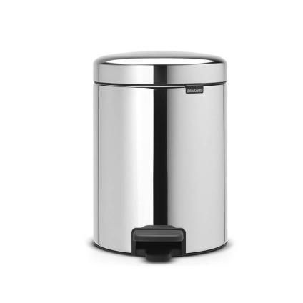 Pedálos szemetes kosár NEWICON 5 l, fényes acél, Brabantia