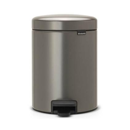 Pedálos szemetes kosár NEWICON 5 l, platina, Brabantia
