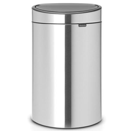 Érintős szemeteskosár TOUCH BIN NEW 10 + 23 l, ujjlenyomat-mentes, matt acél, Brabantia