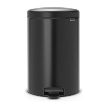 Pedálos szemetes kosár NEWICON 20 l, matt fekete, Brabantia