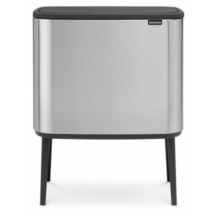 Érintős szemeteskosár BO 11 + 23 l, matt acél, Brabantia