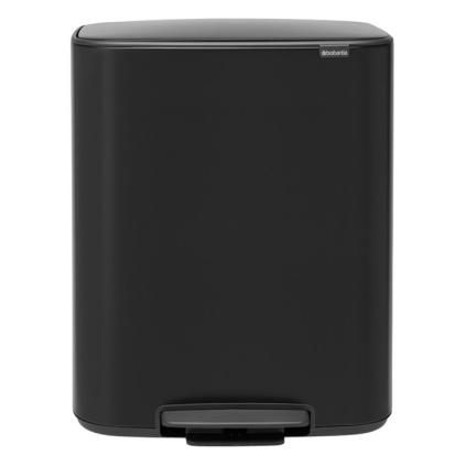 Pedálos szemetes kosár BO 60 l, fekete, Brabantia