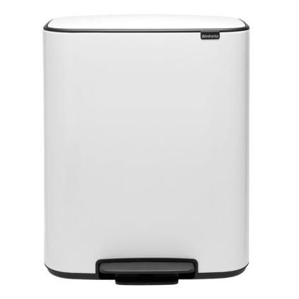 Pedálos szemetes kosár BO 60 l, fehér, Brabantia