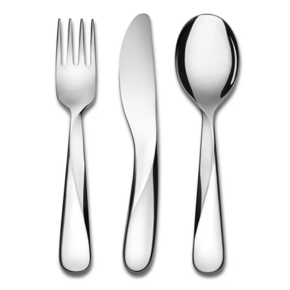 Gyerek evőeszközkészlet GIRO, 3 db, Alessi