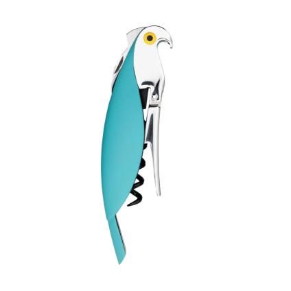 Pincér dugóhúzó PARROT, kék, Alessi
