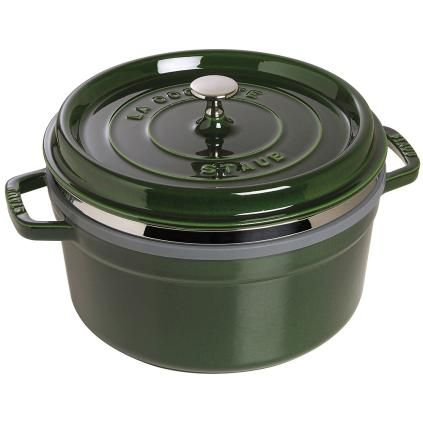 Lábas COCOTTE 26 cm, gőzölős, bazsalikommal, öntöttvasból készült, Staub