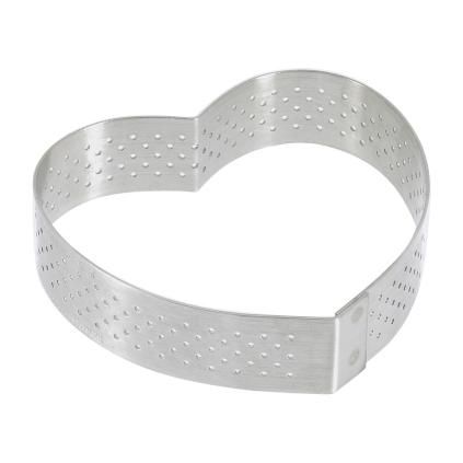 Süteménygyűrű 8 cm, szív alakú, rozsdamentes acél, de Buyer