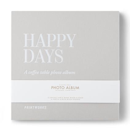 Fotóalbum Happy Days S Printworks ezüst