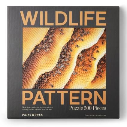 WILDIFE PATTERNS BEE Printworks puzzle, 500 darabos