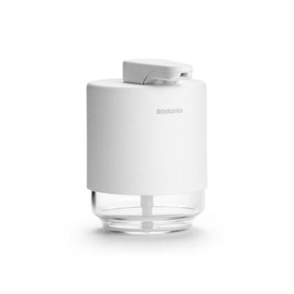 Folyékony szappanadagoló MINDSET 200 ml, ásványfehér, acél és üveg, Brabantia