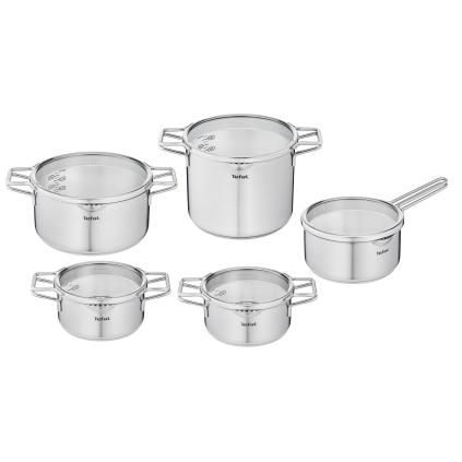 NORDICA edénykészlet, 10 db szett, rozsdamentes, Tefal