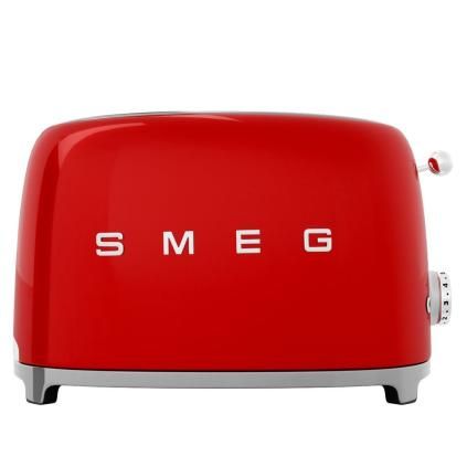 Kenyérpirító TSF01RDEU 2 szeletes, piros, Smeg