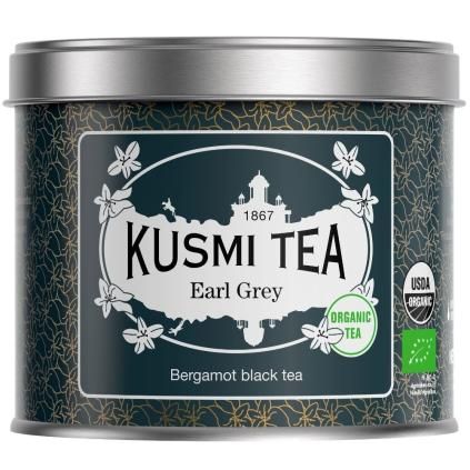 EARL GREY fekete tea, 100 g laza levél teafényű doboz, Kusmi Tea 