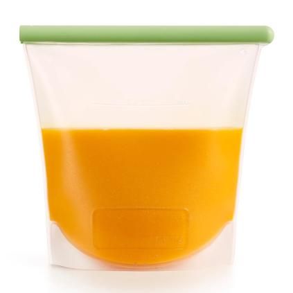 Újrahasználható szilikonzacskó 1,5 l, zöld, Lékué