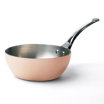 Prima Matera rézserpenyő indukciós tűzhelyre, kónikus/lekerekített forma, Ø 20 cm