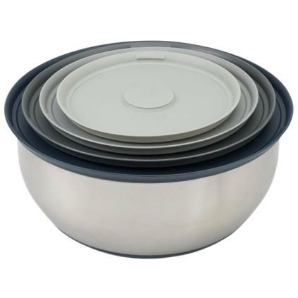 Tál készlet NEST PREP&STORE 95025, 4 db, fedővel, rozsdamentes acél, Joseph Joseph