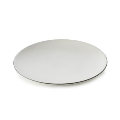 Desszert tányér EQUINOXE, 6 db szett, 21,5 cm, fehér pamut, REVOL