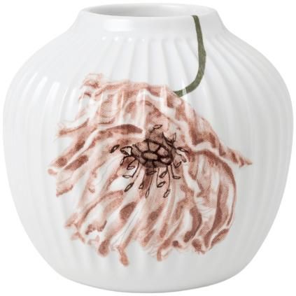 Váza HAMMERSHOI POPPY Kähler 13 cm fehér