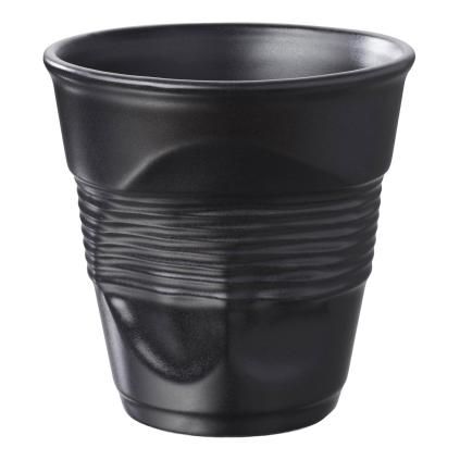 Espresso csésze FROISSÉS 80 ml, matt fekete, porcelán, REVOL