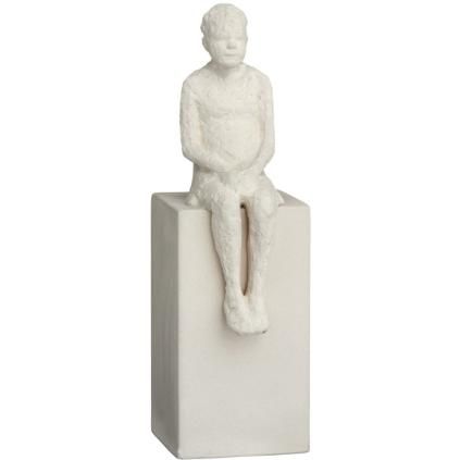Lakberendezési szobor THE DREAMER 21,5 cm, fehér, agyagedény, Kähler