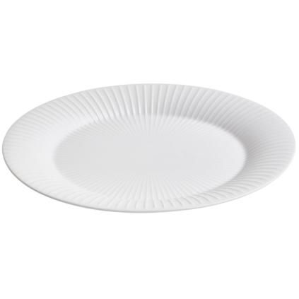 Tálaló tányér HAMMERSHOI 28,5 x 22,5 cm, ovális, fehér, Kähler