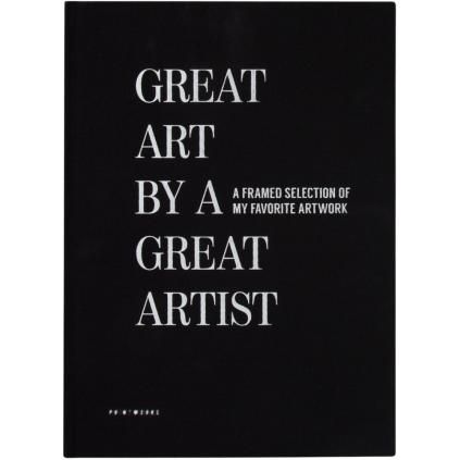 Gyermekrajz album GREAT ART, fekete, Printworks