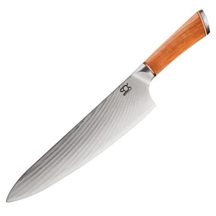 Szakácskés SOK OLIVE SUNSHINE DAMASCUS 23 cm, Dellinger