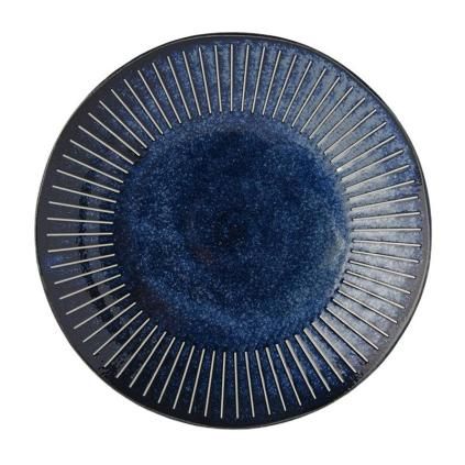 Lapostányér RIDGED INDIGO 25 cm, MIJ