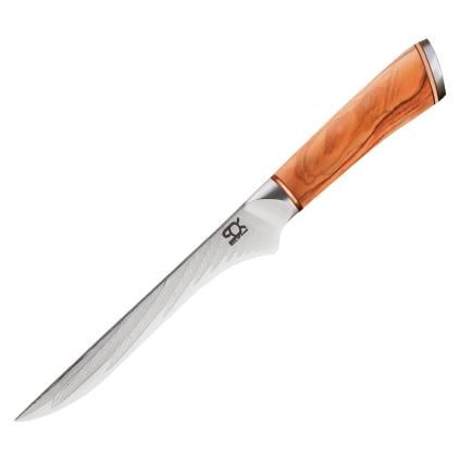 Csontozó kés SOK OLIVE SUNSHINE DAMASCUS 13 cm, Dellinger