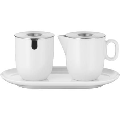 Tejszín és cukortartó készlet BARISTA, fehér, WMF