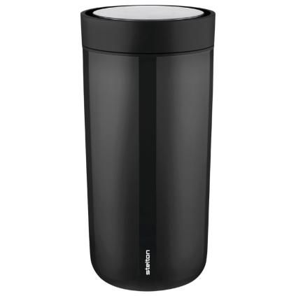 Thermo bögre TO GO CLICK 400 ml, fekete, Stelton