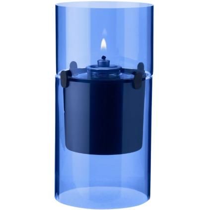 Olajlámpa LUCIE 17,5 cm, ciánkék, üveg, Stelton