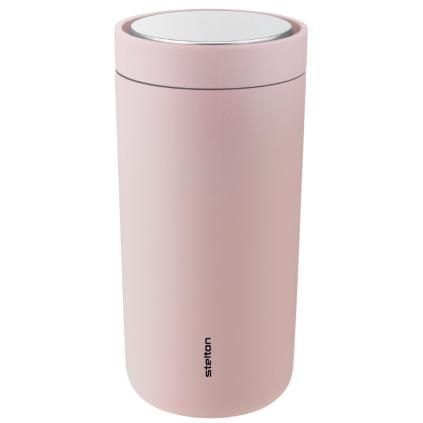 Thermo bögre TO GO CLICK 400 ml, matt rózsaszín, Stelton
