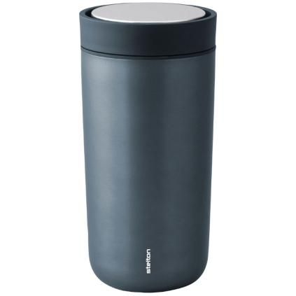 Thermo bögre TO GO CLICK 400 ml, fényes sötétkék, Stelton