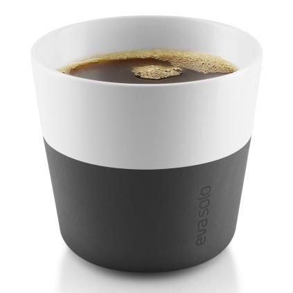 Lungo hőtartó kávéscsészék 230 ml 2 darab karbon fekete Eva Trio