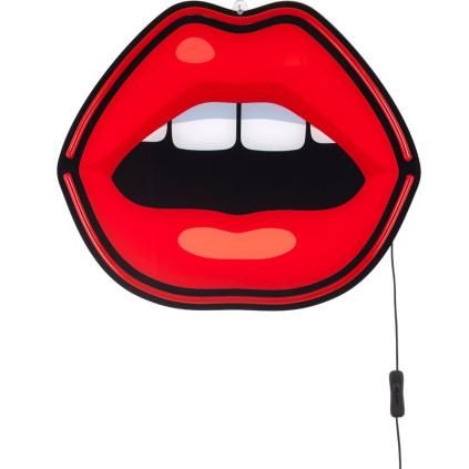 LED faldekoráció JOB-BLOW MOUTH 47 cm, Seletti 