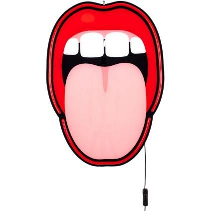 LED faldekoráció JOB-BLOW TONGUE 58 cm, Seletti 
