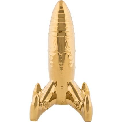 Lakberendezés MEMORABILIA MY SPACESHIP 27 cm, arany, porcelán, Seletti