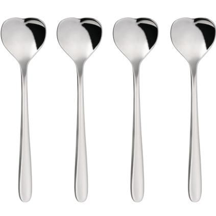 Tea kanál BIG LOVE, 4 db szett, 14 cm, ezüst, Alessi