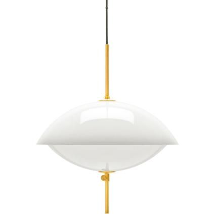 Függő lámpa CLAM 44 cm, fehér/bronz, Fritz Hansen