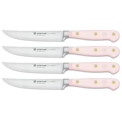 Steak kés CLASSIC COLOUR, szett 4 darab, 12 cm, rózsaszín Himalája só, Wüsthof