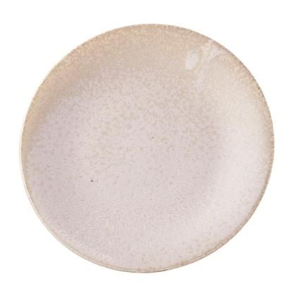 Tányér WHITE FADE 21 cm, bézs, MIJ