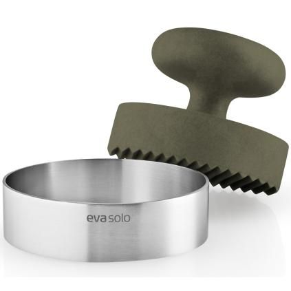 Hamburger készítő forma GREEN TOOL 9 cm, zöld, rozsdamentes acél/műanyag, Eva Trio