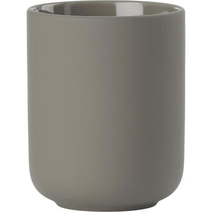 Fogkefe pohár UME 10 cm, taupe, kerámia, Zone Dánia