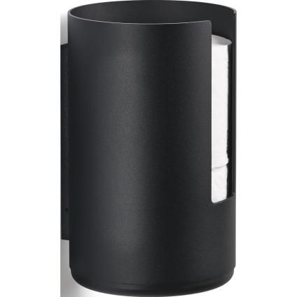 Tartalék tekercs tartó RIM 22 cm, falra szerelhető, fekete, alumínium, Zone Denmark