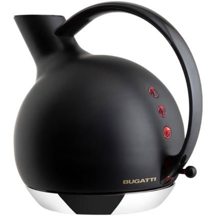 Vízforraló GIULIETTA 1,2 l, fekete, rozsdamentes acél, Bugatti