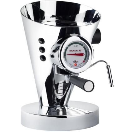 Eszpresszó kávéfőző DIVA 0,8 l, ezüst, rozsdamentes acél, Bugatti
