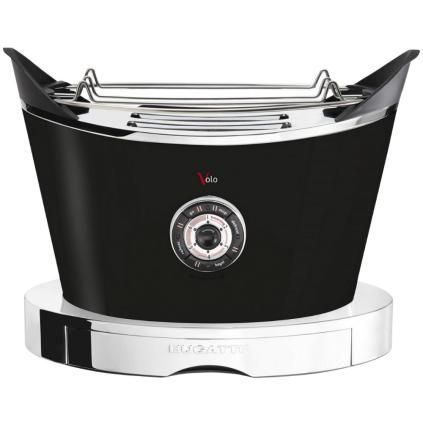Kenyérpirító VOLO 32 cm, fekete, rozsdamentes acél, Bugatti